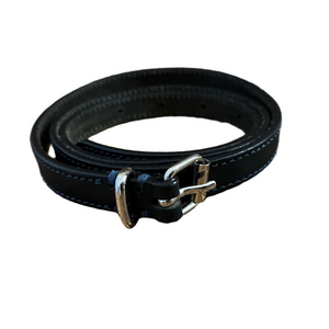 Brooks Brothers Women’s Belt Genuine Leather Navy Size Small silver tone buckle